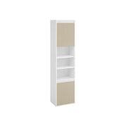 Wall Mounted Bathroom Cabinet in Cloud White and Beige with Storage Shelves by Vasagle