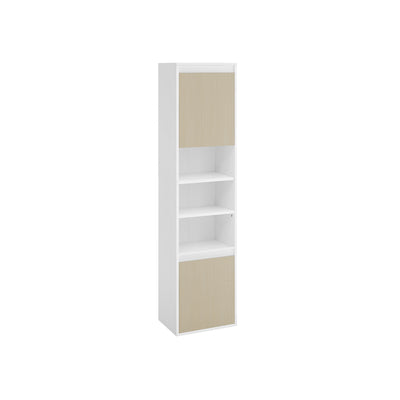 Wall Mounted Bathroom Cabinet in Cloud White and Beige with Storage Shelves by Vasagle
