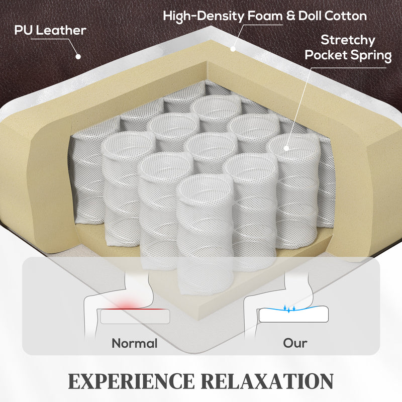 Electric Power Lift Recliner Chair with Massage Heat and USB for Elderly Comfort, Brown