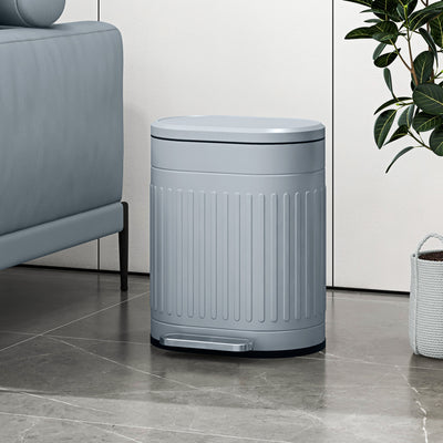 20L Metal Kitchen Bin with Soft Close Lid Ideal for Home or Office Use Grey
