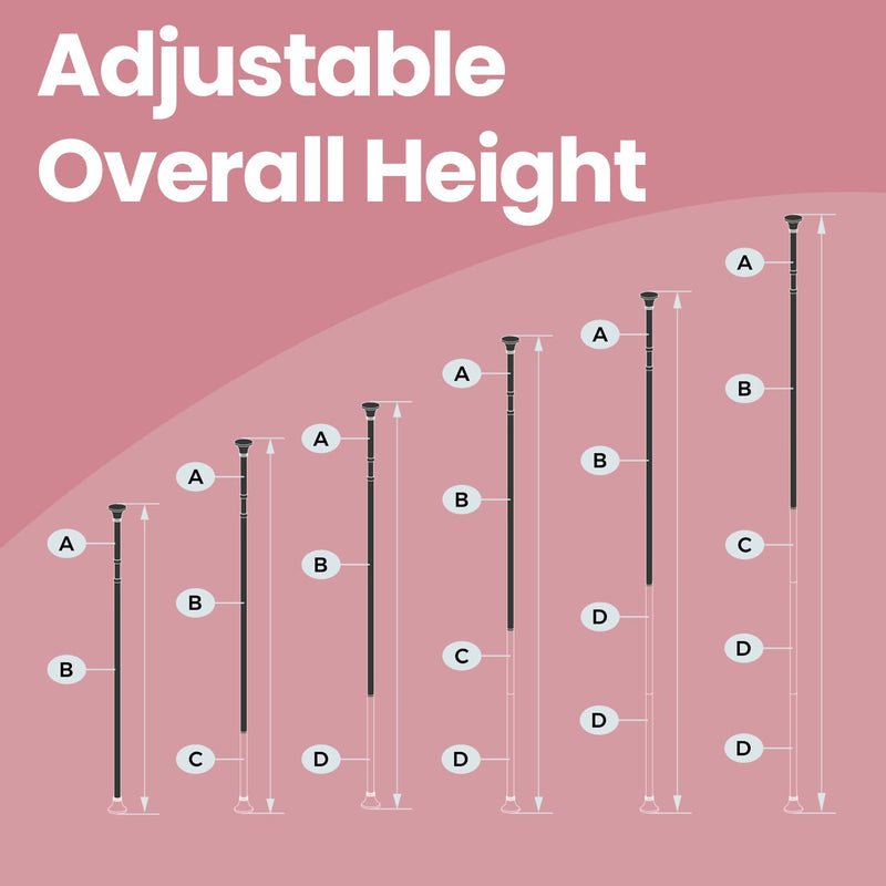 Adjustable 4 Tier Corner Shower Shelf for Bathroom 85 to 305 cm Rustproof Storage by Songmics