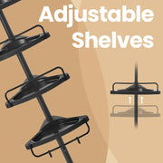 Adjustable 4 Tier Corner Shower Shelf Rustproof Telescopic Bathroom Caddy by Songmics
