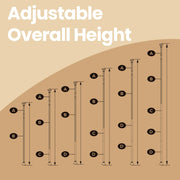 Adjustable 4 Tier Corner Shower Shelf Rustproof Telescopic Bathroom Caddy by Songmics