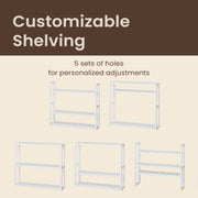 Bamboo Bathroom Shelving Unit Wall Mounted or Free Standing with 3 Tiers by Songmics