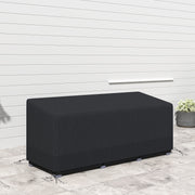 Black Rectangular Patio Furniture Cover for 3 Seater Sofa Water UV Resistant 600D Oxford by Outsunny