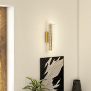 Gold LED Wall Lights 2 Pack With Adjustable Colour Temperature For Bedroom Or Hallway