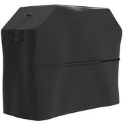 Black Waterproof BBQ Cover 600D Oxford Fabric Rip-Proof with Windproof Straps 147cm by Outsunny