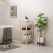 Three Tier Bamboo Bathroom Storage Shelf Natural Finish by HOMCOM