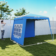 Blue 2.4 x 2.4m UV50+ Pop Up Gazebo for Garden and Outdoor Events by Outsunny
