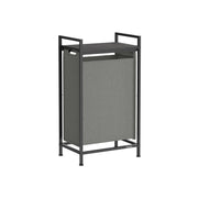 47L Pull Out Laundry Basket in Slate and Charcoal Grey with Smooth Sliding Rail by Vasagle