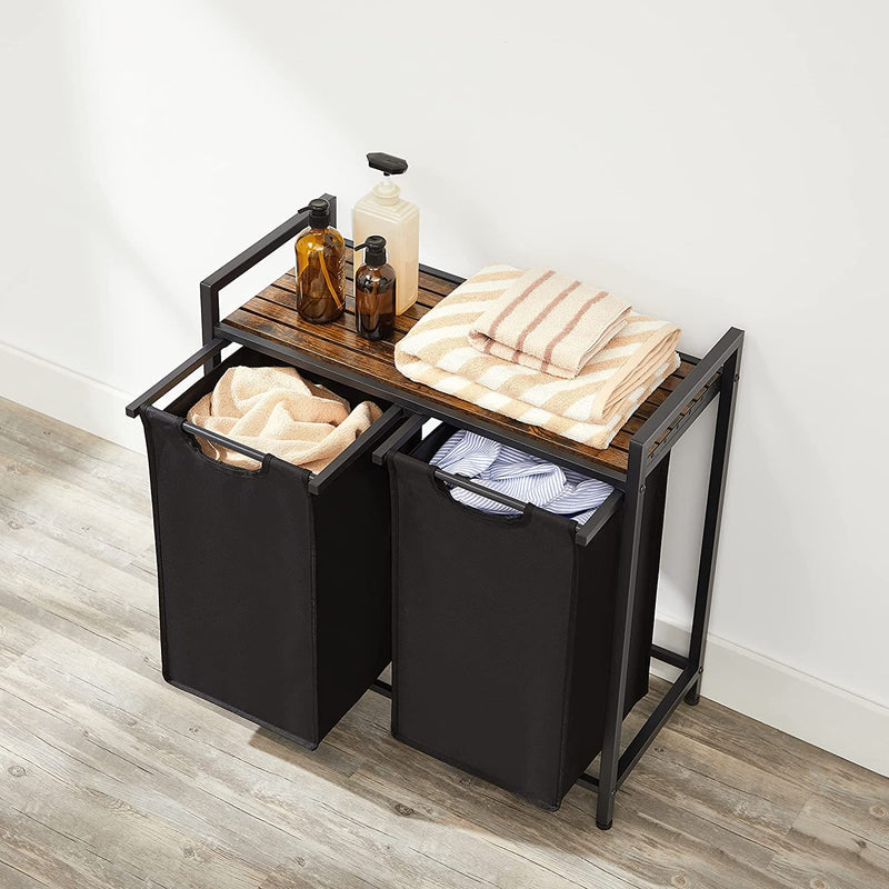 Vasagle Double Laundry Sorter with Removable Bags
