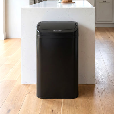 Sensor Kitchen Bin 48L Hands Free Hygienic Waste Disposal Large Capacity Black Homcom