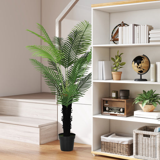 175cm Artificial Areca Palm Tree with 16 PE Leaves for Home or Office Display, Green