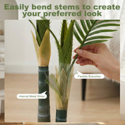 Artificial Palm Tree 120cm for Effortless Indoor Greenery and Empty Corner Decoration Green Homcom