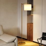 LED Floor Lamp with Remote Control for Living Room Ambient Light Gold Tone AOSOM