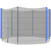 10ft Trampoline Net Replacement with Zipped Entrance and Pole Covers Blue by SPORTNOW AOSOM