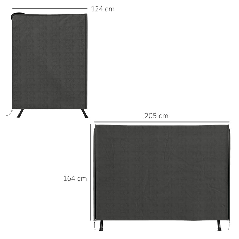 Dark Grey Swing Seat Cover for 3 Seater Garden Hammock Waterproof and UV Resistant