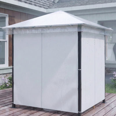 Gazebo Rain Cover Waterproof Shelter for 2 x 2 Metre Outdoor Use Clear Outsunny