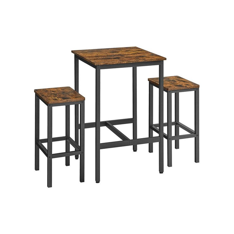 Vasagle Industrial Bar Table And Stools Set For Kitchen or Dining Room - Pefect for apartments or smaller spaces