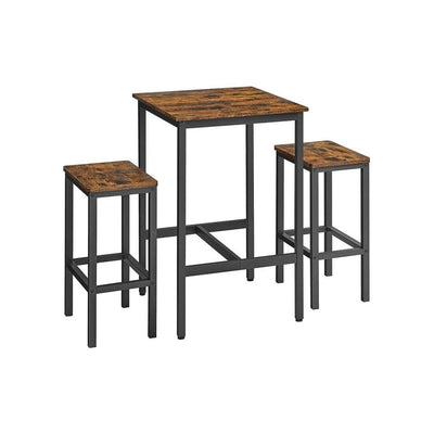 Vasagle Industrial Bar Table And Stools Set For Kitchen or Dining Room - Pefect for apartments or smaller spaces