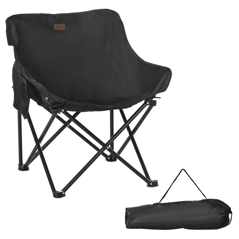 Folding Camping Chair Lightweight and Portable with Carry Bag for Easy Transport Black