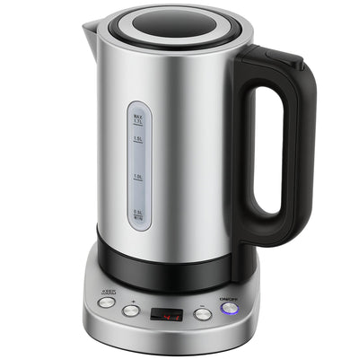 Electric Kettle with 5 Temperature Settings and Keep Warm Function for Quick Hot Drinks Silver AOSOM