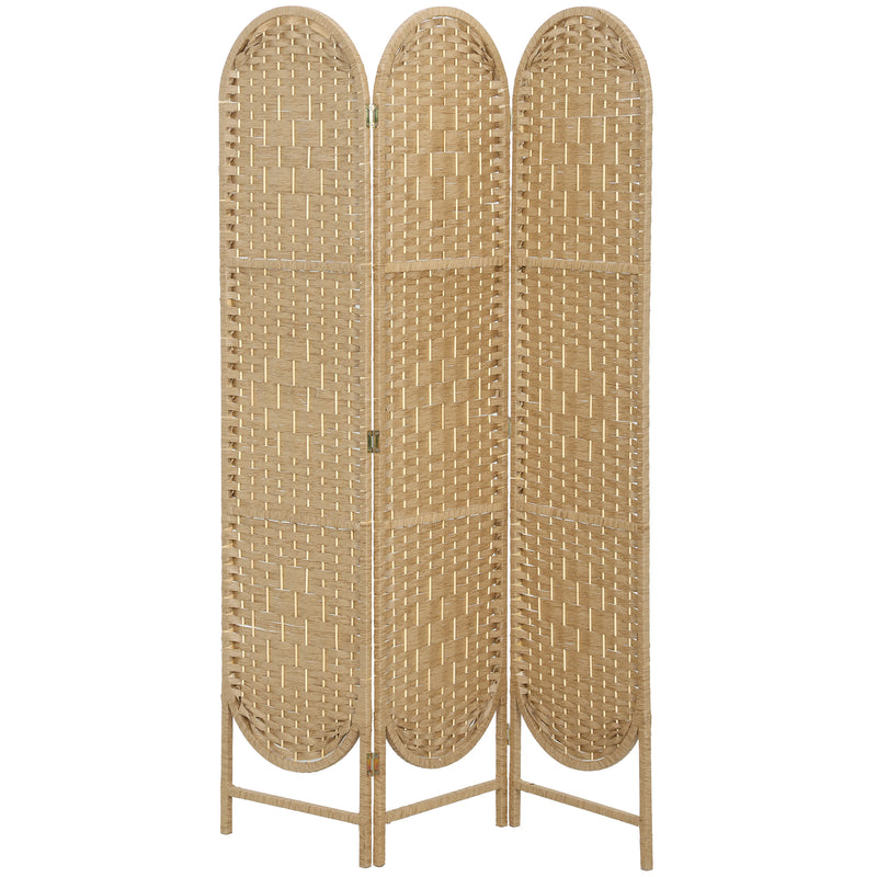 Folding Room Divider for Instant Privacy and Light Control Natural