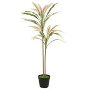 Artificial Cordyline Tree for Easy Year Round Indoor Greenery Yellow Homcom