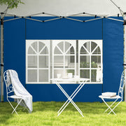 Set of 2 Blue 3m Gazebo Side Panels Water Resistant UV Protection by Outsunny