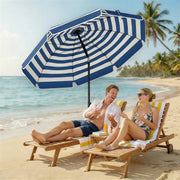 1.8m Beach Umbrella with Adjustable Tilt and Carry Bag for Easy Sun Protection (UPF30+) Outsunny