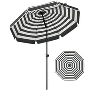 1.8m Beach Umbrella with Adjustable Tilt and Carry Bag for Easy Sun Protection (UPF30+) Outsunny