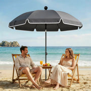 1.8m Beach Umbrella with Adjustable Tilt and Carry Bag for Easy Sun Protection (UPF30+) Outsunny
