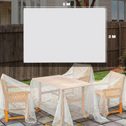 Waterproof Heavy Duty Tarpaulin for Outdoor Furniture and Car Protection 5 x 3 m White AOSOM