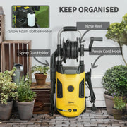 1800W High Pressure Washer 150 Bar with Adjustable Nozzle and 6M Hose for Car and Patio by Outsunny AOSOM