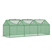 Mini Greenhouse For Outdoor Gardening With PE Cover And Observation Windows Green