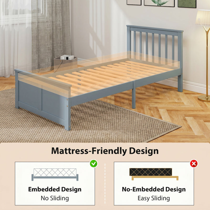 Single Bed Frame with Storage Drawers for Organised Small Bedrooms