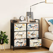 6 Drawer Chest of Drawers with Spacious Storage for Bedroom or Living Room White