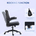 Black Mesh Office Chair With flip Up Arms