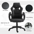 Black Leather High-Back Office Chair Vinsetto