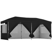 3x6m Pop Up Garden Gazebo with Adjustable Height and Detachable Sides for Outdoor Shelter and Events Outsunny