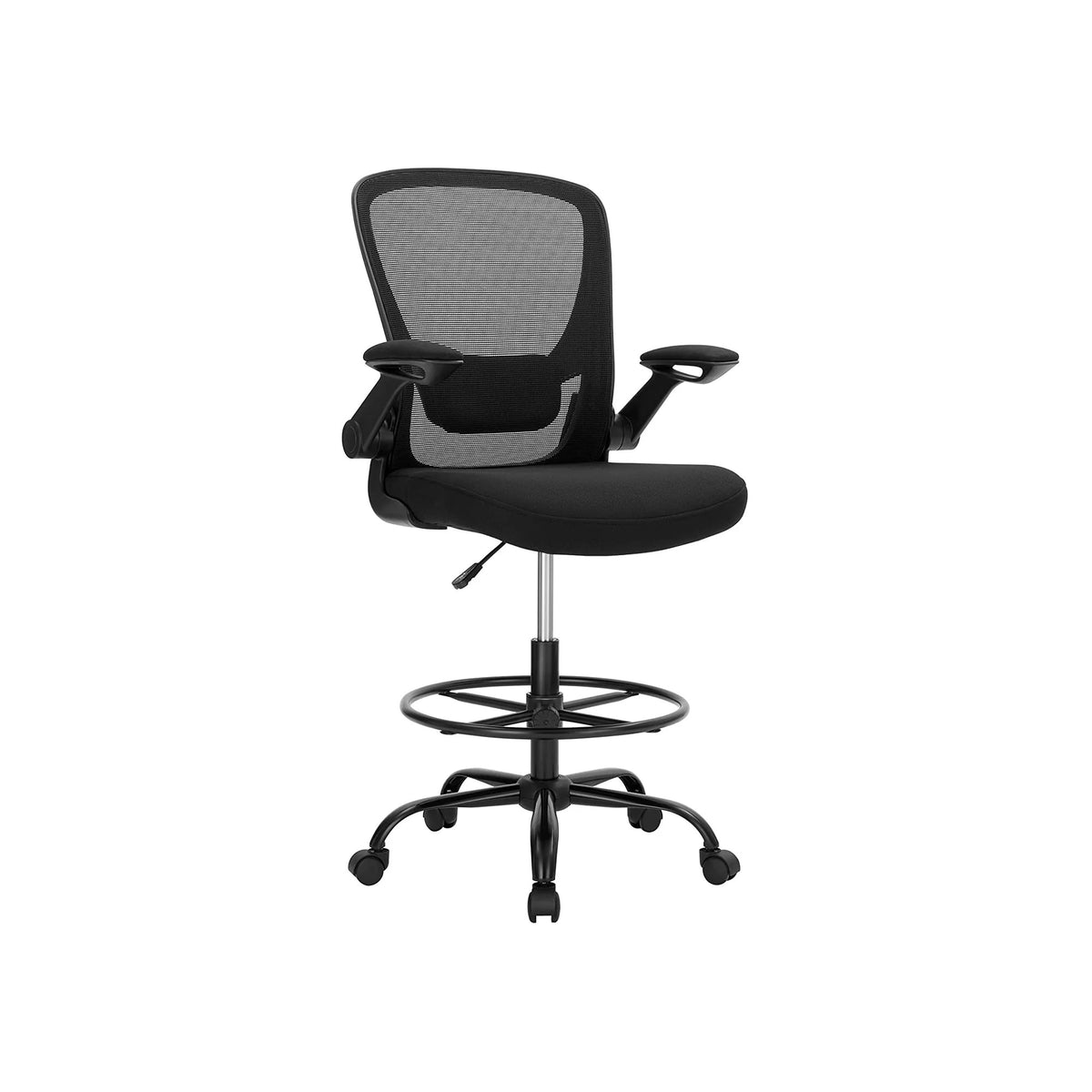 Black Drafting Chair: Ideal for Standing Desks by Songmics — Opal Retail