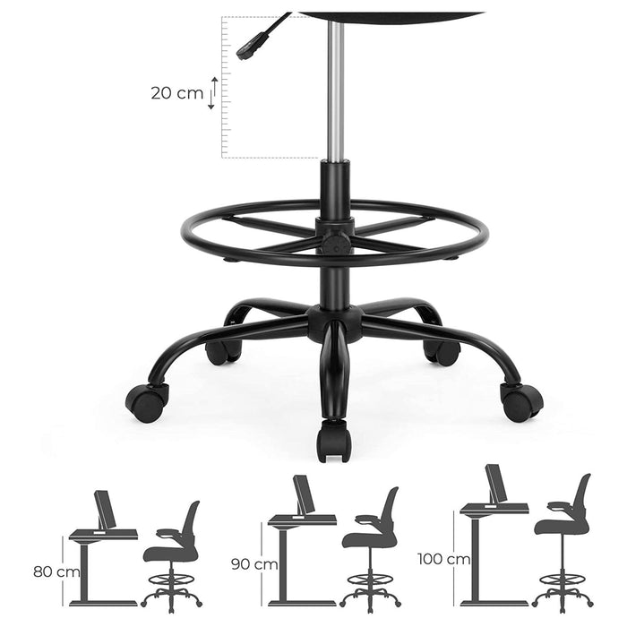 Image of a Black Drafting Chair