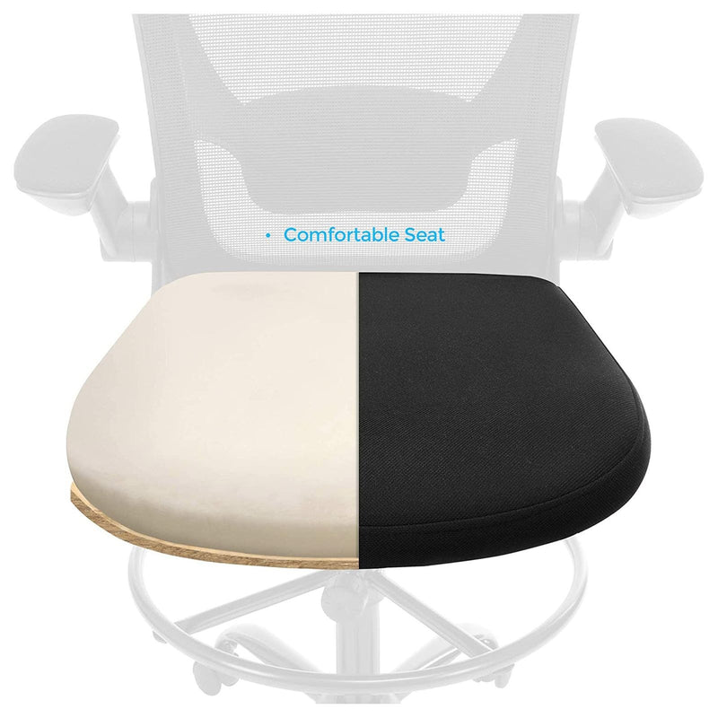 Script Chair Black Black Drafting Chair: Ideal for Standing Desks by Songmics — Opal Retail