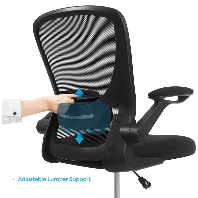 Script Chair Black Black Drafting Chair: Ideal for Standing Desks by Songmics — Opal Retail