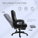 Image of a Black Faux Leather Desk Chair