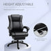 Image of a Black Faux Leather Desk Chair