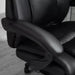 Image of a Black Faux Leather Desk Chair