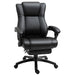 Image of a Black Faux Leather Desk Chair