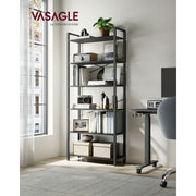 Vasagle Black Freestanding Bookshelf With 6 Shelves