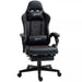 Image of a Black Gaming Chair With Footrest by Vinsetto